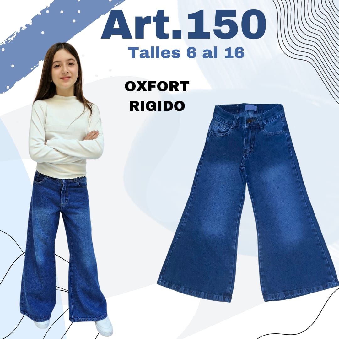 Jean oxford rígido